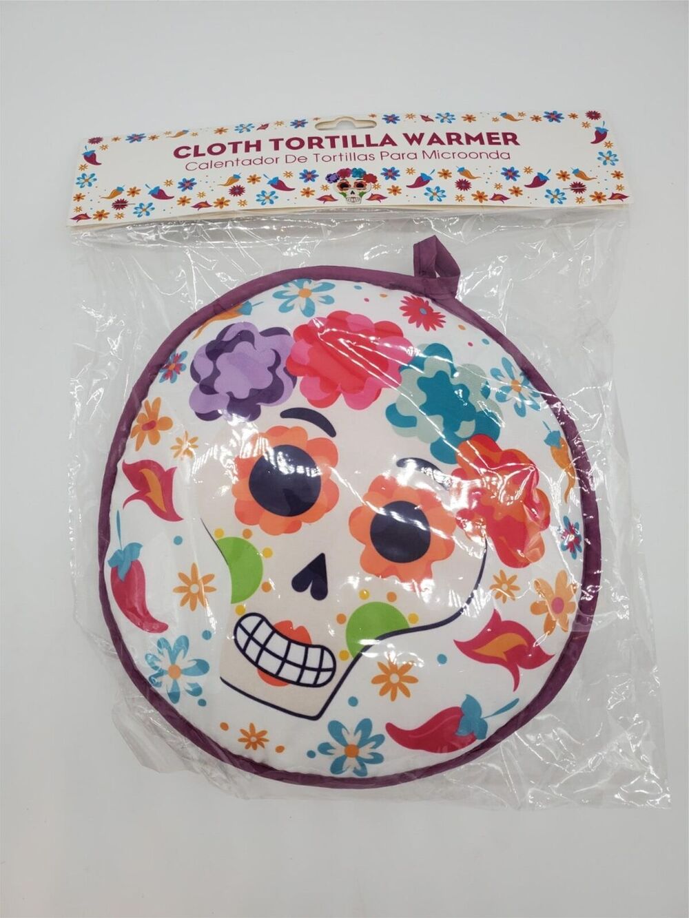 Tortilla Warmer - Day of the Dead Theme and Halloween